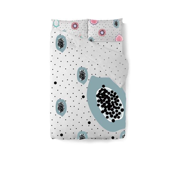 for bed papaya blue exotic fruit print collection